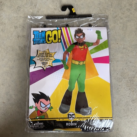 Teen Titans Go! Robin Kids Costume! New! - Picture 2 of 9